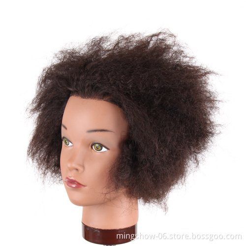 Afro mannequin head human hair, black mannequin head